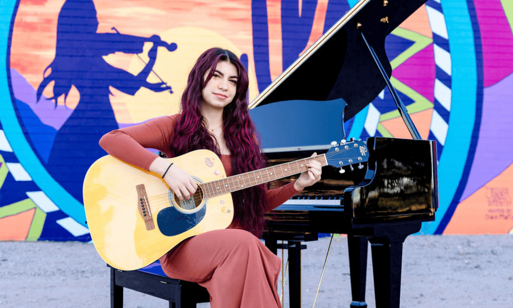 Guitar Student at Allegro School of Music and Dance in Tucson playing at Southwest Strings.