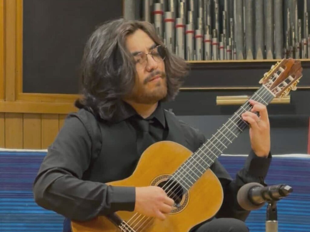 Jordin, a guitar and ukulele teacher at Allegro Music & Dance in Tucson