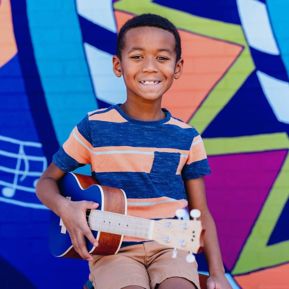 Student learning music at Allegro Music & Dance in Tucson
